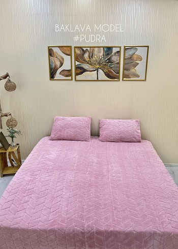 Pudra Renkli Baklava Modeli Nevresim Takımı - Görsel 2