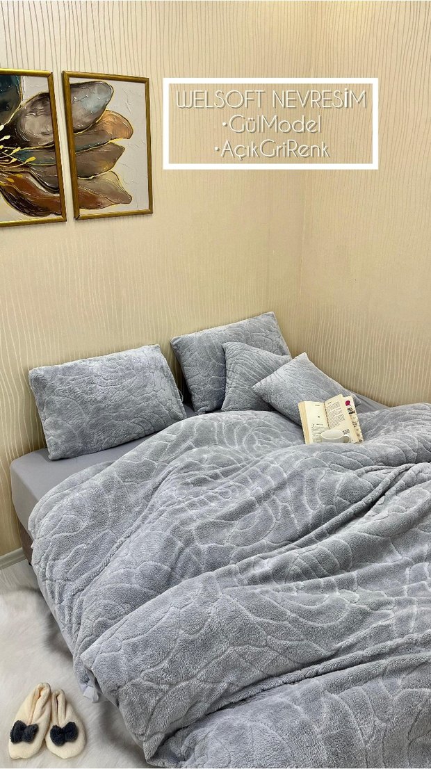 Jelsoft Açık Gri Zebra Model Nevresim Takımı - Görsel 4