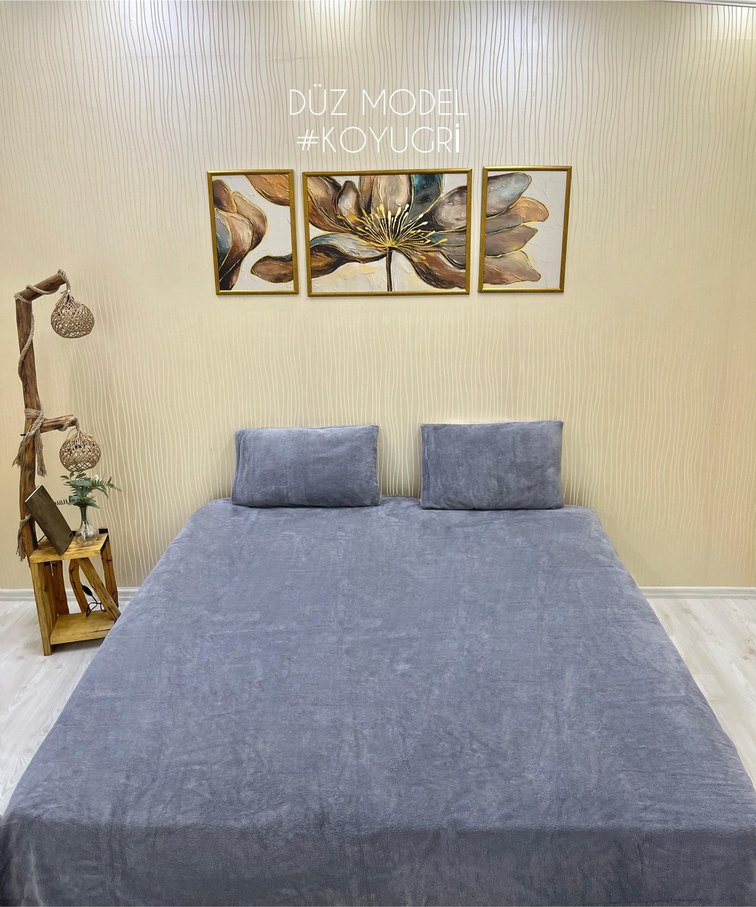 Gri Zebra Desenli Yumuşak Nevresim Seti - Görsel 2