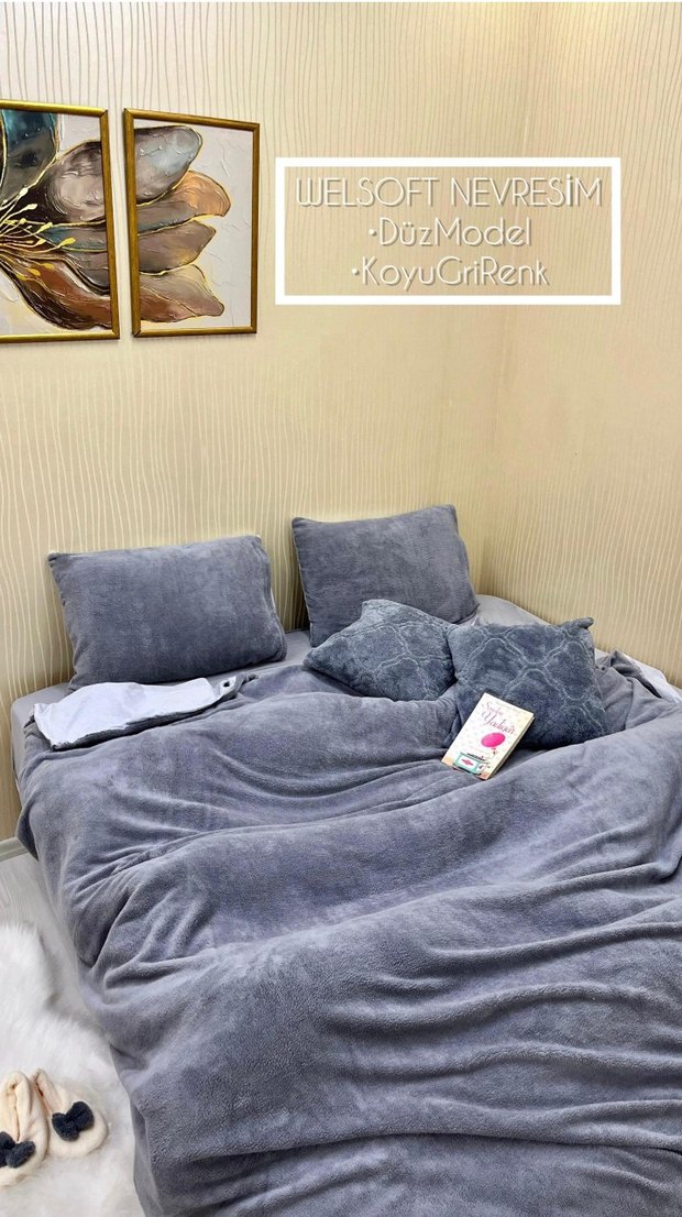 Gri Zebra Desenli Yumuşak Nevresim Seti - Görsel 5