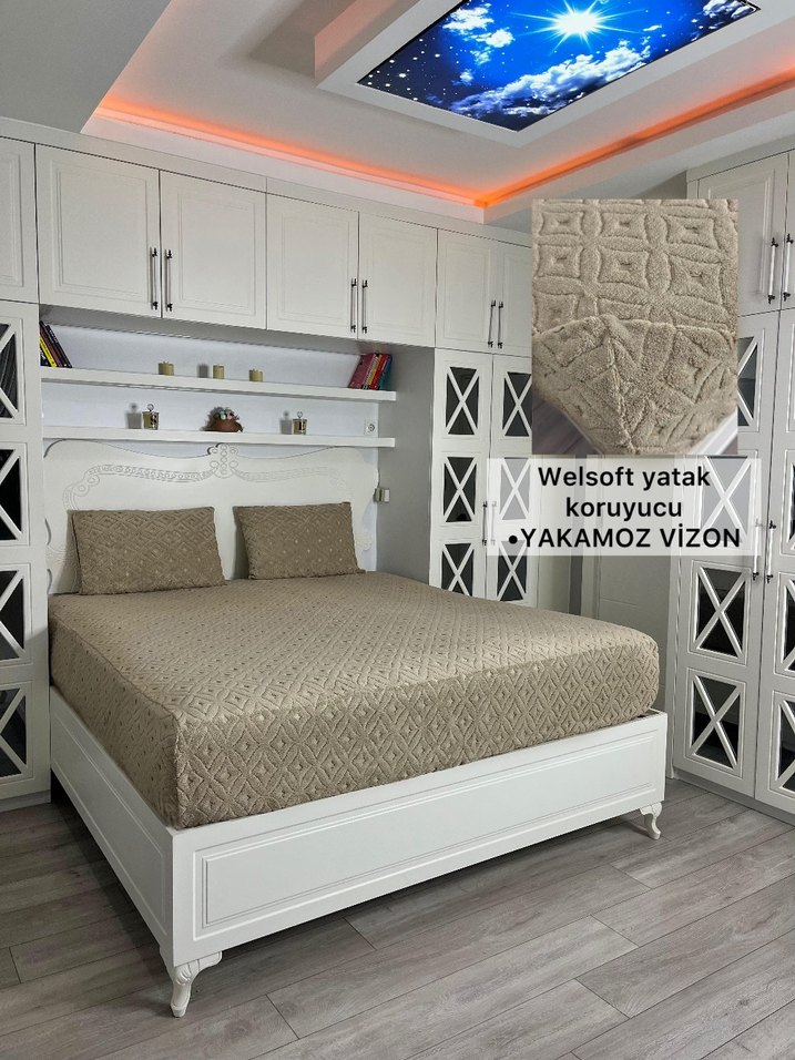 Welsoft Yatak Koruyucu Kupa Vizon - Görsel 3