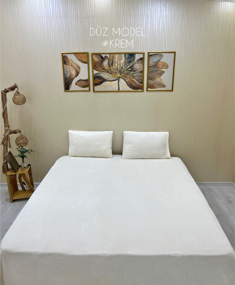 Beyaz Çocuk Yatak Örtüsü ve Yastık Kılıfı - Görsel 2