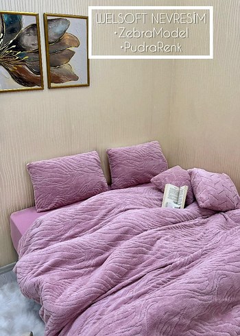 Pudra Renkli Düz Welsoft Nevresim Takımı - Görsel 6