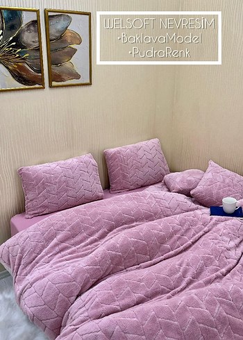 Pudra Renkli Düz Welsoft Nevresim Takımı - Görsel 9