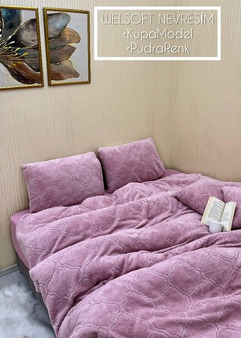 Pudra Renkli Düz Welsoft Nevresim Takımı - Görsel 8