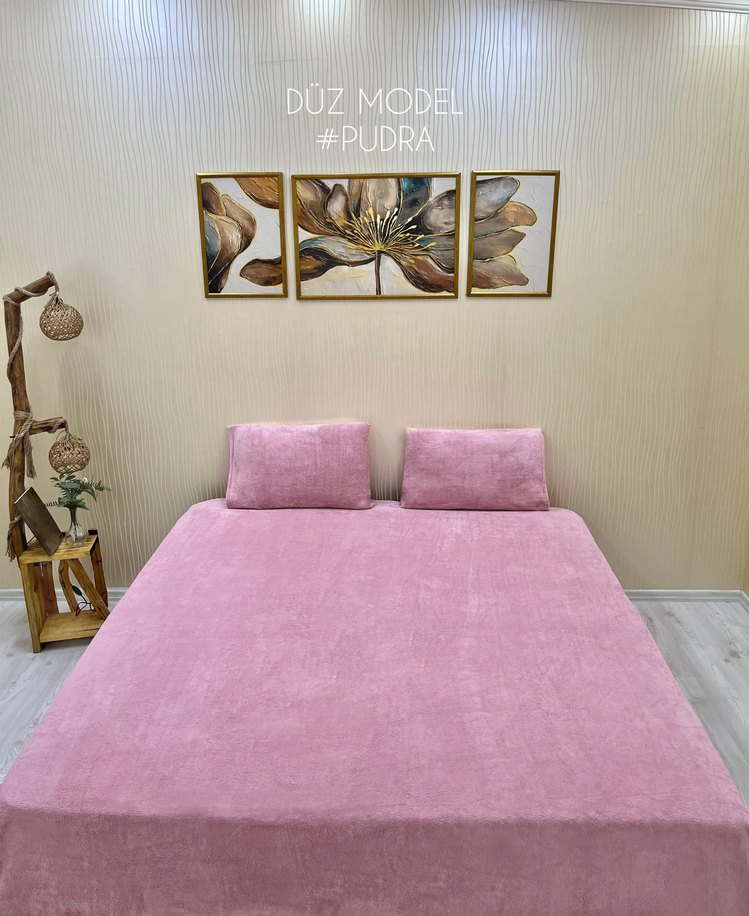 Pudra Renkli Düz Welsoft Nevresim Takımı - Görsel 3