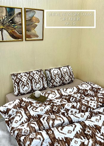 Parlak Mavi Batik Çift Kişilik Nevresim Takımı - Görsel 4