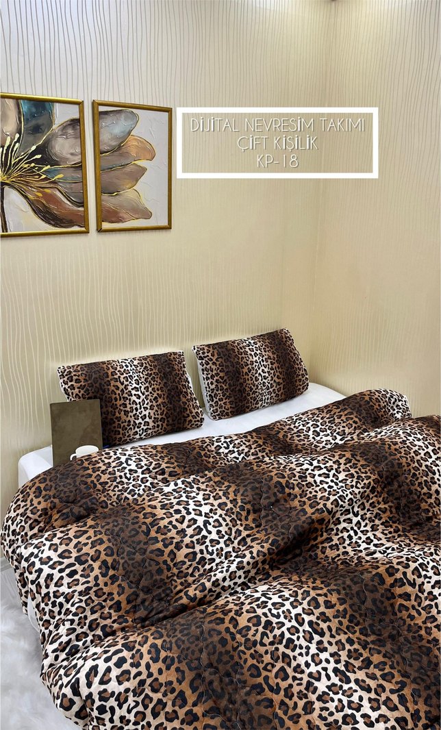 Parlak Mavi Batik Çift Kişilik Nevresim Takımı - Görsel 5