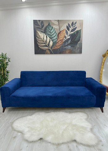 Mor Kadife Modern Koltuk Örtüsü - Görsel 5