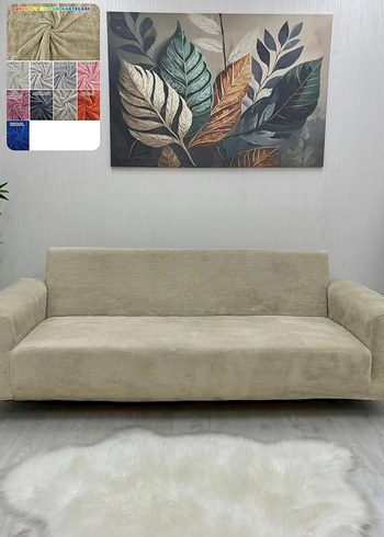 Mor Kadife Modern Koltuk Örtüsü - Görsel 4