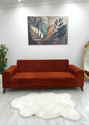 Mor Kadife Modern Koltuk Örtüsü - Görsel 6