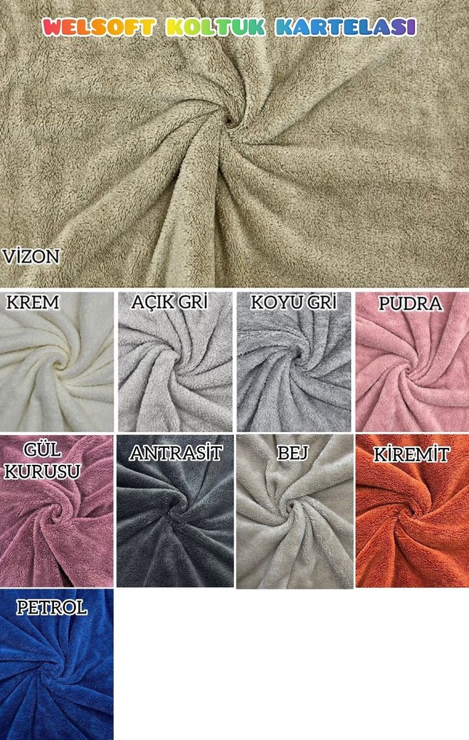 Mor Kadife Modern Koltuk Örtüsü - Görsel 2