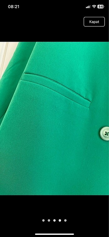 38 Beden yeşil Renk Blazer ceket