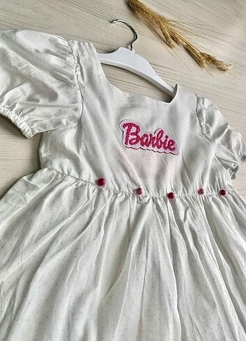 Kiz çocuk barbie yazlik elbise 