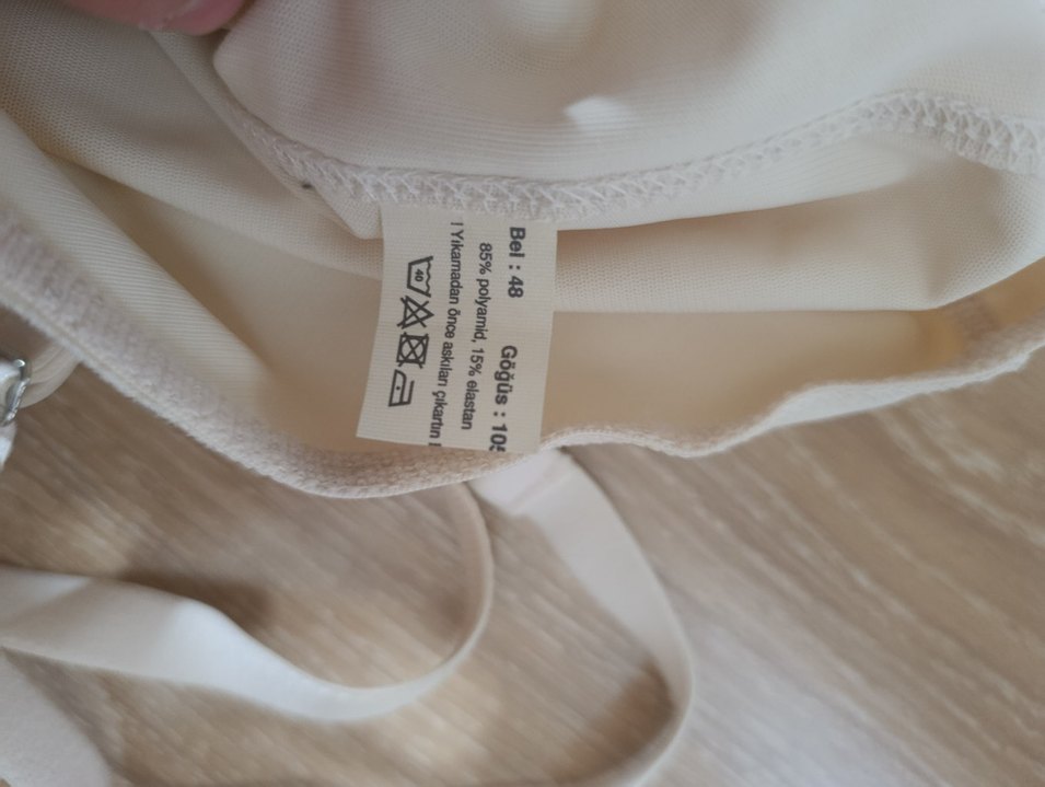 Beyaz Göğüs Destekli Hemşire Korsesi - Görsel 2