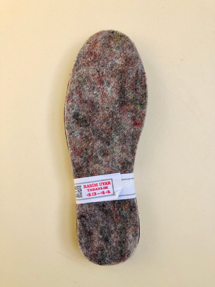 keçeli patik ayakkabı tabanlık 43 numara - Görsel 3