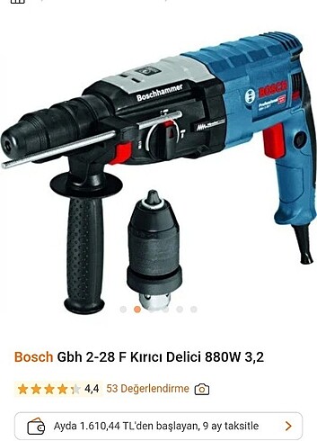 BOSCH MARKA DELİCİ KIRICI MATKAP 