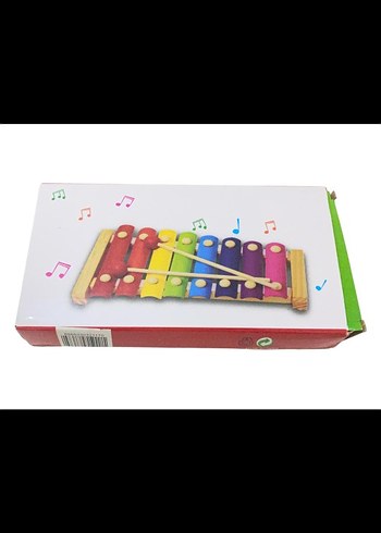 Renkli Ahşap Ksilofon Müzik Oyuncağı - Görsel 9