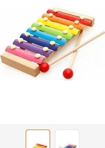 Renkli Ahşap Ksilofon Müzik Oyuncağı - Görsel 4