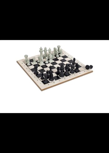 Beyaz ve Gri Satranç Takımı