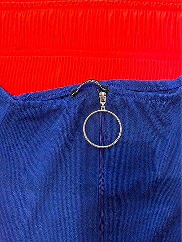 Bershka Lacivert crop