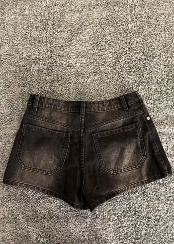 Bershka siyah kot şort etek - Görsel 2