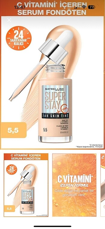 Maybelline super stay fondöten