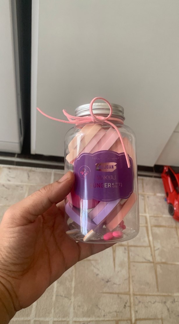 Pastel Pembe Makyaj Süngeri Seti - Görsel 2