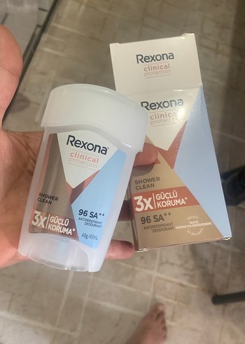 Rexona Clinical Shower Clean Kadın Deodorant - Görsel 5