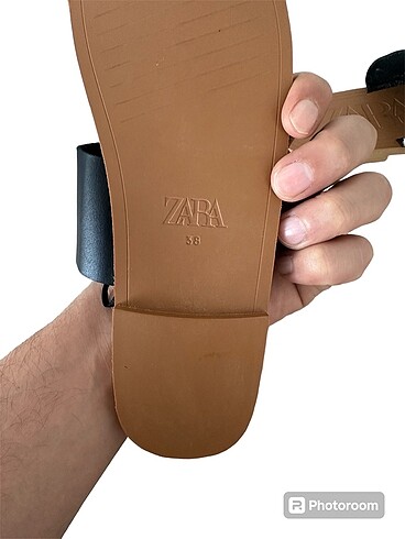 39 Beden siyah Renk Zara parmak arası terlik