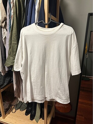 h&m basic beyaz tişört