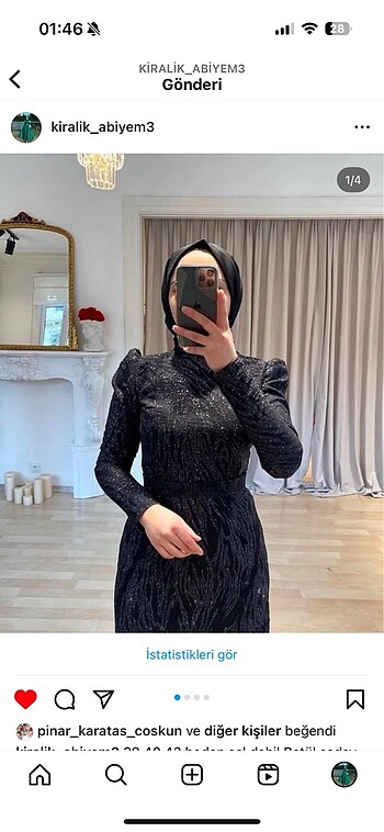 Siyah tesettür abiye