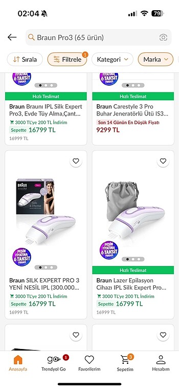 Braun pro 3