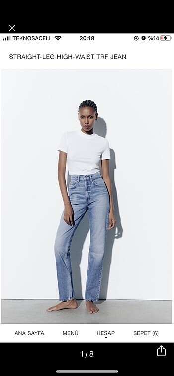 Zara Trf Straight Jean