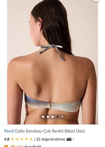 Penti Penti Dalia Çok Renkli Bandeau Bikini Üstü