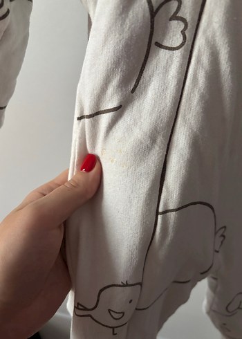 Bebek Beyaz Kapüşonlu kışlık Tulum - Görsel 4