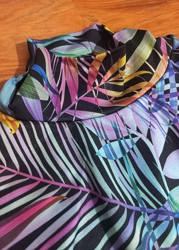 Bohem Tarz Uzun Kollu Renkli Batik HAŞEMA - Görsel 4