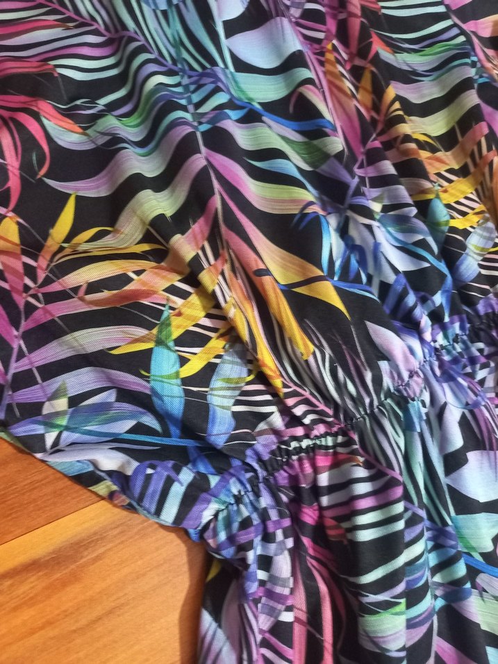 Bohem Tarz Uzun Kollu Renkli Batik HAŞEMA - Görsel 3