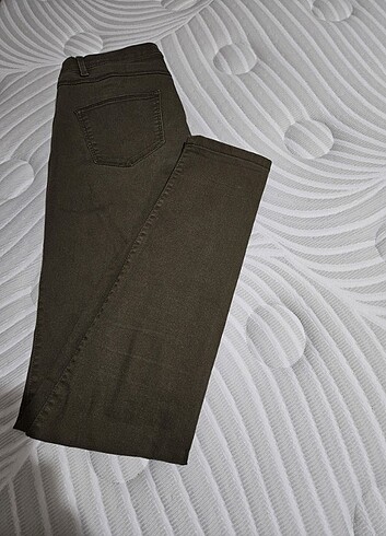 m Beden haki Renk Kadin likrali pantalon