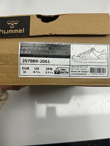 36 Beden Hummel spor ayakkabı