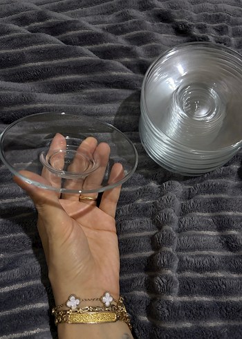 Şeffaf Cam çay Tabağı - Görsel 2