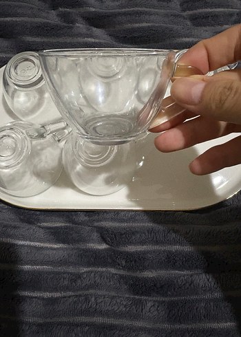 6'lı Cam espressoFincan Seti - Görsel 2