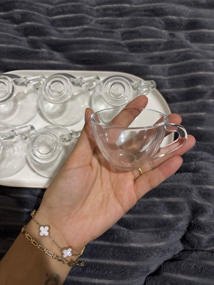 6'lı Cam espressoFincan Seti - Görsel 4