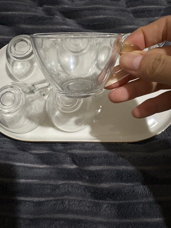 6'lı Cam espressoFincan Seti - Görsel 2