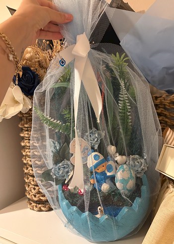 Mavi Bebek Temalı Dekoratif Süsleme - Görsel 4