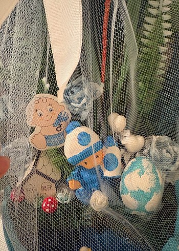 Mavi Bebek Temalı Dekoratif Süsleme - Görsel 2