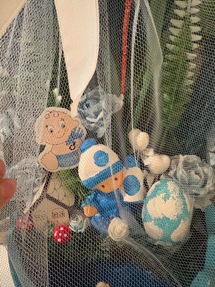 Mavi Bebek Temalı Dekoratif Süsleme - Görsel 2