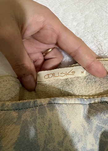 Bej Leopar Desenli Uzun Bohem Etek - Görsel 5