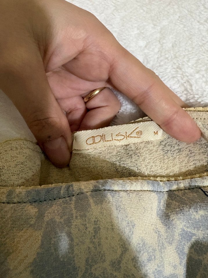 Bej Leopar Desenli Uzun Bohem Etek - Görsel 5