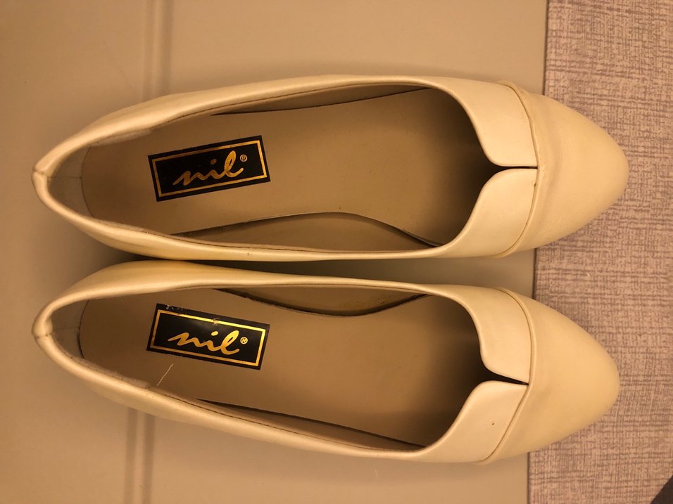 Bej Kadın Blok Topuklu Klasik Babet - Görsel 2